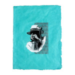Estilo Clothing™ Harmonic Blues, Harmonica Player Art Print on Paper