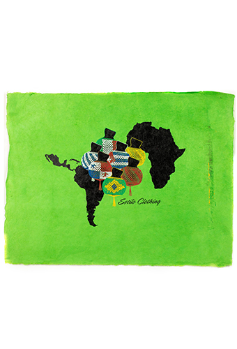 Estilo Clothing™ Ritmo African & Latin Diaspora Shekere Art Print on Paper