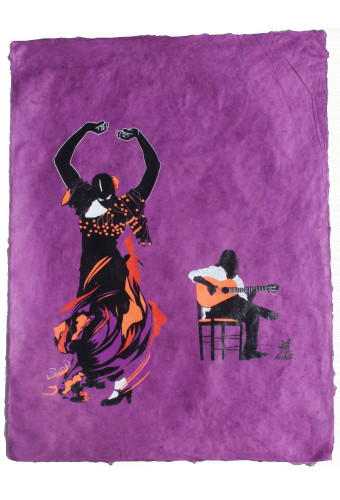 Estilo Clothing™ Flamenco Dancer & Spanish Guitar  Art Print on Paper