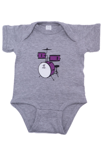 Estilo Clothing™  Gender Neutral Jr Drum Set Onesie, Heather