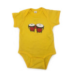 Estilo Clothing™  Gender Neutral Bongo Drums Onesie, Yellow