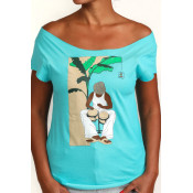 Latin Jazz Cut Boat Neck T-Shirts