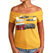 DJ-Producer Cut Boat Neck T-Shirts