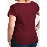 Estilo Clothing™ Maqam Cut Boat Neck T-shirt, Maroon