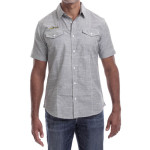 Estilo Clothing™ Boogaloo (Drum-Head/Turntable) Short Sleeve Button Up Shirt