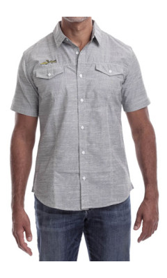 Estilo Clothing™ Boogaloo (Drum-Head/Turntable) Short Sleeve Button Up Shirt