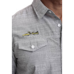 Estilo Clothing™ Boogaloo (Drum-Head/Turntable) Short Sleeve Button Up Shirt