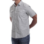 Estilo Clothing™ Boogaloo (Drum-Head/Turntable) Short Sleeve Button Up Shirt
