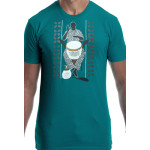 Estilo Clothing™ African Soul Dejembe Player T-shirt, Teal