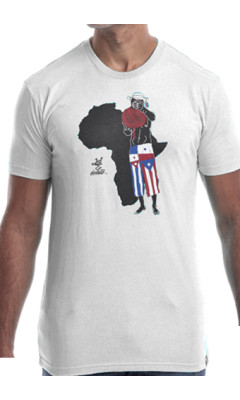 Estilo Clothing™ Afro Latino T-shirt, White