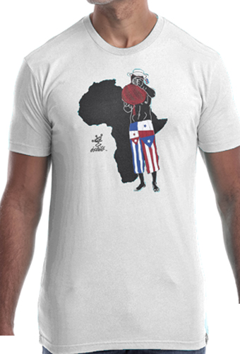 Estilo Clothing™ Afro Latino T-shirt, White
