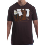Estilo Clothing™ Cajon Afro Peruvian T-shirt, Oxblood