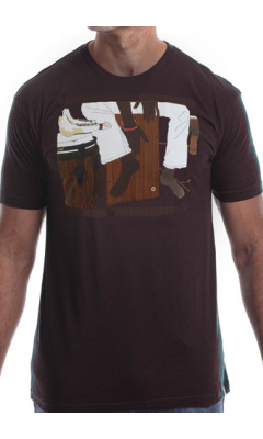 Estilo Clothing™ Cajon Afro Peruvian T-shirt, Oxblood