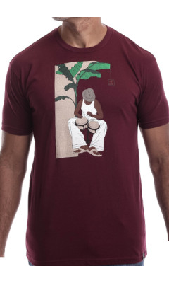 Estilo Clothing™ Bongocero Bongo Player T-shirt, Maroon