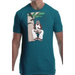 Estilo Clothing™ Bongocero Bongo Player T-shirt, Teal