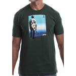 Estilo Clothing™  Buena Vista Acoustic Guitar Player T-shirt, Forest Green