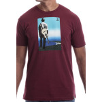 Estilo Clothing™  Buena Vista Acoustic Guitar Player T-shirt, Maroon