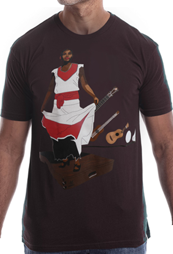 Estilo Clothing™ Son Jarocho Fandango T-shirt, Oxblood