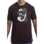 Estilo Clothing™ Harmonic Blues Harmonica Player T-shirt, Oxblood