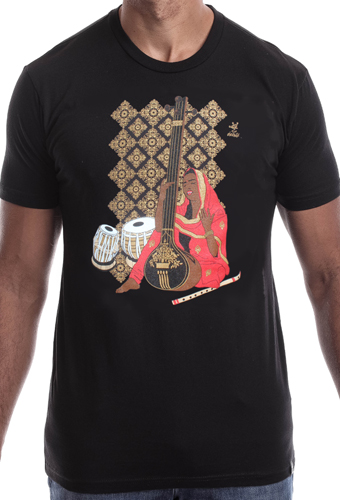 Estilo Clothing™ Hindustani T-shirt, Black