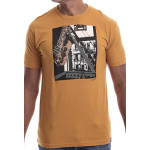 Estilo Clothing™ Inner City Saxophone T-shirt, Antique Gold Estilo Clothing™ Inner City Saxophone T-shirt, Antique Gold