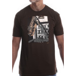 Estilo Clothing™ Inner City Saxophone T-shirt, Dark Chocolate