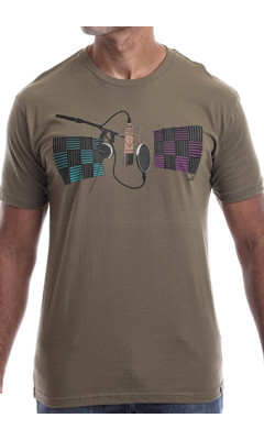 Estilo Clothing™ Studio Microphone T-shirt, Army Green