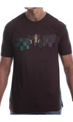 Estilo Clothing™ Studio Microphone T-shirt, Oxblood