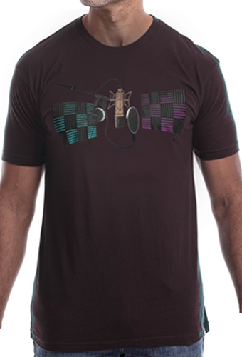 Estilo Clothing™ Studio Microphone T-shirt, Oxblood