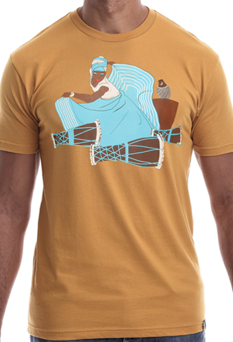 Estilo Clothing™ Yemaya T-shirt, Antique Gold