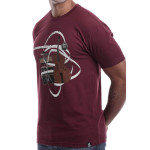 Estilo Clothing™ El Nuevo Tumbao Upright Bass, Timbales, Congas T-shirt, Maroon