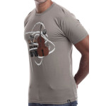 Estilo Clothing™ El Nuevo Tumbao Upright Bass, Timbales, Congas T-shirt, Warm Gray