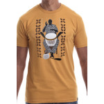 Estilo Clothing™ African Soul Dejembe Player T-shirt, Antique Gold Estilo Clothing™ African Soul Dejembe Player T-shirt, Antique Gold