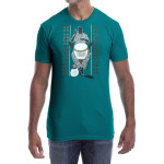 Estilo Clothing™ African Soul Dejembe Player T-shirt, Teal