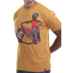 Estilo Clothing™ Afro Puerto Rican Bomba T-shirt, Antique Gold Estilo Clothing™ Afro Puerto Rican Bomba T-shirt, Antique Gold