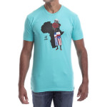 Estilo Clothing™ Afro Latino T-shirt, Blue 