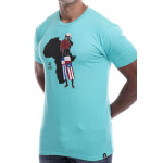 Estilo Clothing™ Afro Latino T-shirt, Blue 