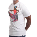 Estilo Clothing™ Afro Puerto Rican Bomba T-shirt, White