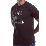 Estilo Clothing™ Amped Up Electric Bass Guitar & Amps T-shirt, Oxblood