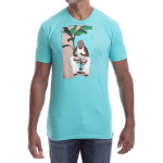 Estilo Clothing™ Bongocero Bongo Player T-shirt, Blue Estilo Clothing™ Bongocero Bongo Player T-shirt, Blue