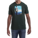 Estilo Clothing™  Buena Vista Acoustic Guitar Player T-shirt, Forest Green