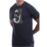 Estilo Clothing™ Harmonic Blues Harmonica Player T-shirt, Midnight Navy