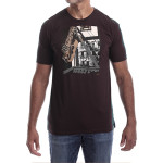 Estilo Clothing™ Inner City Saxophone T-shirt, Dark Chocolate