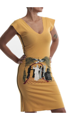 Estilo Clothing™ Art Deco Cuban Cafe Dress