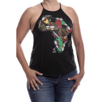 Estilo Clothing™ One Drum Africa/Drum High Neck Halter Blouse