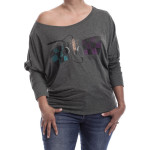 Estilo Clothing™ Studio Microphone Off the Shoulder Long Sleeve