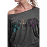Estilo Clothing™ Studio Microphone Off the Shoulder Long Sleeve