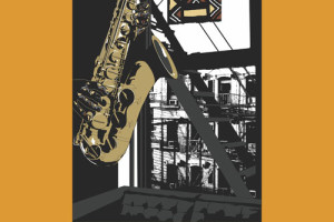 The Inner City Saxophone Graphic Design