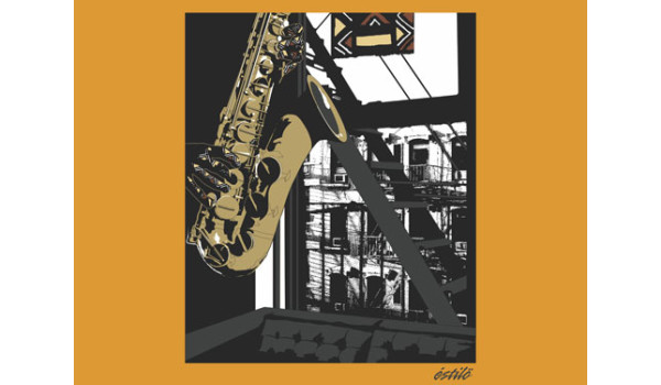 The Inner City Saxophone Graphic Design