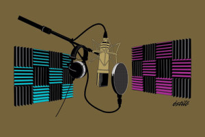 The Studio Microphone Graphic Design